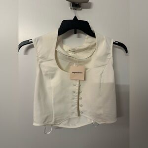 $50! Superdown Frazier Women’s Top white size L. FREE SHIPPING!